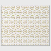 オリジナルカラーのプロモーション用ビジネスロゴブランド商品 ラッピングペーパー (フラット)