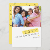 オリジナルカラー編集可能 面白い新年の写真カード シーズンカード (正面/裏面)