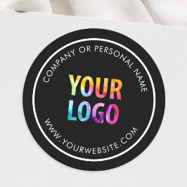 オリジナルカラー販促ロゴステッカー ラウンドシール