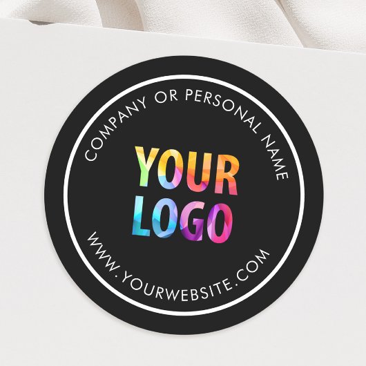 オリジナルカラー販促ロゴステッカー ラウンドシール