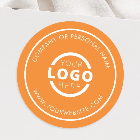 オリジナルカラー販促ロゴステッカー ラウンドシール