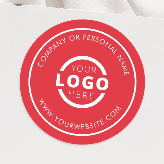 オリジナルカラー販促ロゴステッカー ラウンドシール