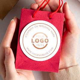 オリジナルカラー販促ロゴステッカー ラウンドシール