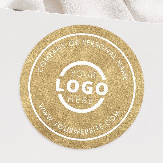 オリジナルカラー販促ロゴステッカー ラウンドシール