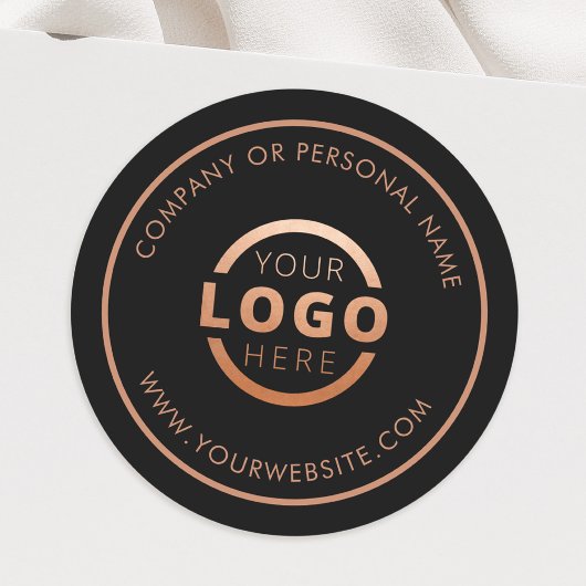 オリジナルカラー販促ロゴステッカー ラウンドシール