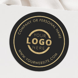 オリジナルカラー販促ロゴステッカー ラウンドシール