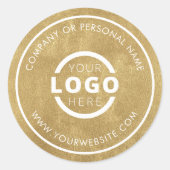 オリジナルカラー販促ロゴステッカー ラウンドシール (正面)