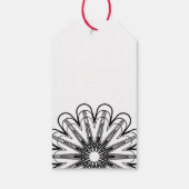 オリジナルカラー モダンミニマリスト フローラル ギフトタグ (裏面)