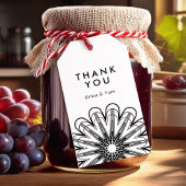 オリジナルカラー モダンミニマリスト フローラル ギフトタグ