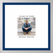 オリジナルカラー 写真 卒業 署名メッセージ ポスター (正面)