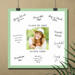 オリジナルカラー 写真 卒業 記念メッセージ ポスター