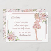 オリジナルガール ブライドメイド プロポーズ カード (正面/裏面)