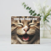 オリジナルキットンサンキューカード、AI作成 (スタンド正面)