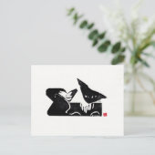 オリジナルキャットアートはがき ポストカード (スタンド正面)