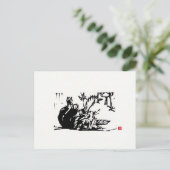 オリジナルキャットアートはがき ポストカード (スタンド正面)