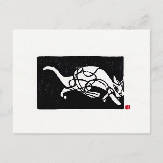 オリジナルキャットアートはがき ポストカード (正面)