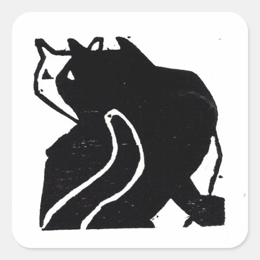 オリジナルキャットアートシール贈答用閉鎖 スクエアシール (正面)
