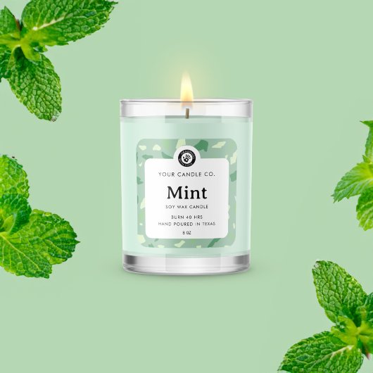 オリジナルキャンドルラベル - カスタマイズ可能なステッカー スクエアシール