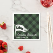 オリジナルキャンプ バッハ フランネル バチェロレッテ キャンプ フラグ スタンダードカクテルナプキン (インサイチュ)