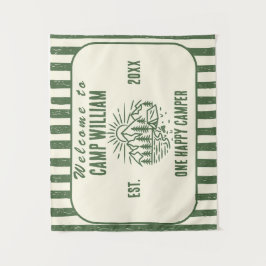 オリジナルキャンプ バースデー タペストリー – ラスティック マウンテン