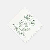 オリジナルキャンプ ブライズパーティー マウンテン スタンダードカクテルナプキン (角)