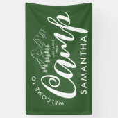 オリジナルキャンプ ブライズパーティー モダン ラスティック 横断幕 (縦)