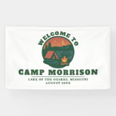 オリジナルキャンプ ブライズパーティー 湖の旅 横断幕 (横)