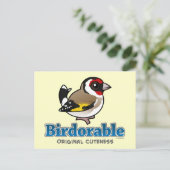 オリジナルキュネスヨーロッパゴールドフィンチ ポストカード (スタンド正面)