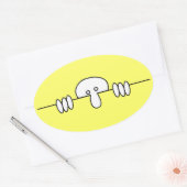 オリジナルキルロイオーバルステッカー 楕円形シール (封筒)