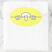 オリジナルキルロイオーバルステッカー 楕円形シール (バッグ)