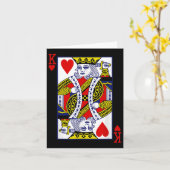 オリジナルキングハート（自殺キング） _2 カード (黄色い花)