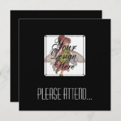 ♪♫♪ オリジナルギフトを作成しよう 〜 空白をカスタマイズ 招待状 (正面/裏面)