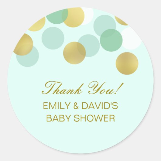 オリジナルギフトステッカーとラベル, オリジナルステッカー ラウンドシール (正面)