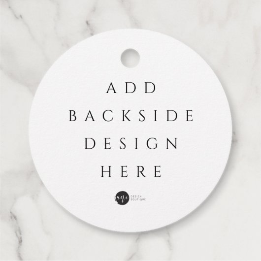 オリジナルギフトタグを両面2インチで印刷 フェイバータグ (裏面)