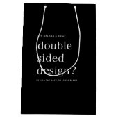 オリジナルギフトバッグ デザインアップロード ミディアムペーパーバッグ (裏面)