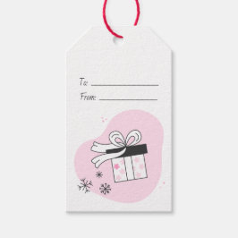 オリジナルギフトボックス&スノーフレークのクリスマスを創ろう ギフトタグ