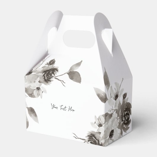 オリジナルギフトボックス - セピア調 フェイバーボックス (正面サイド)