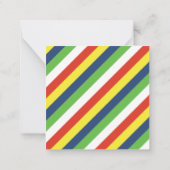 オリジナルギフト用封筒カード ストライプ柄 ノートカード (裏面)