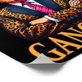 オリジナルギャングおもしろいトランプスタイリッシュアポップ・アートのートラム ポスター (角)