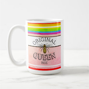 オリジナルクイーンビーストライプズ コーヒーマグカップ