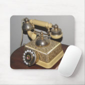 オリジナルクラシックアンティーク電話マウスパッド マウスパッド (マウス)