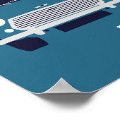 オリジナルクラシックミニカーミニマリストアート ポスター (角)