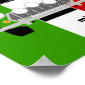 オリジナルクラシックミニカーミニマリストアート ポスター (角)