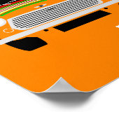 オリジナルクラシックミニクーパーミニマリストアート ポスター (角)