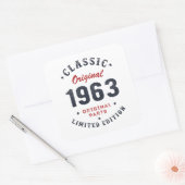 オリジナルクラシック1963オリジナル部品誕生日ギフト スクエアシール (封筒)