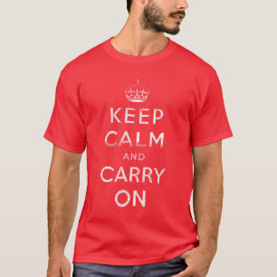 オリジナルクラシックKEEP CALM AND CARRY ON Tシャツ