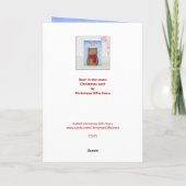 オリジナルクリスマスくまの子 クリスマスカード カード (裏面)