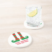 オリジナルクリスマスエルフの足面白いホリデーコースター コースター (側面)