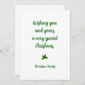 オリジナルクリスマスカード 招待状 (正面/裏面)