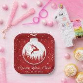 オリジナルクリスマスギフトを作成する/画像を追加する ペーパープレート (パーティー)